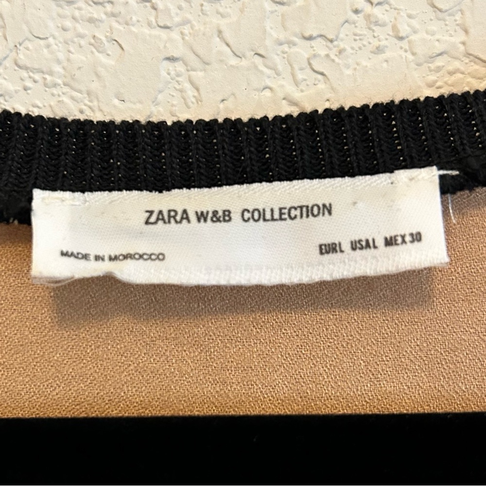 Zara W&B Collection Floral Tank Top Large - Picture 3 of 3